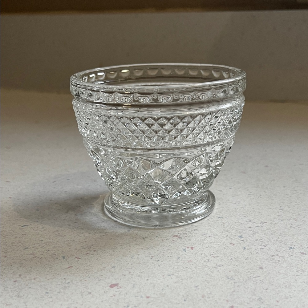 Vintage Anchor Hocking Wexford Open Sugar Bowl